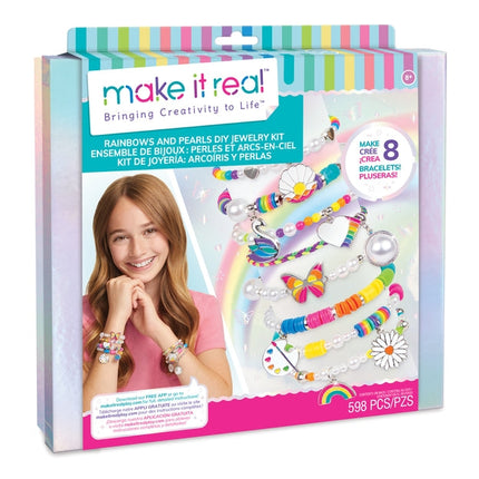 Make It Real Diy Jewelry Set Rainbows And Pearls