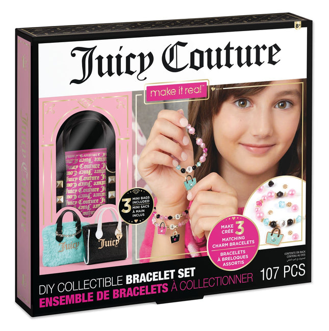 Make It Real Juicy Couture 3 Handbag And Bracelet Large Set