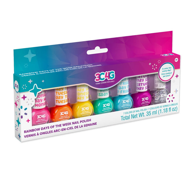 Make It Real Rainbow Days Of The Week Nail Polish, 7 Pcs