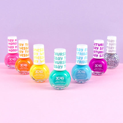 Make It Real Rainbow Days Of The Week Nail Polish, 7 Pcs