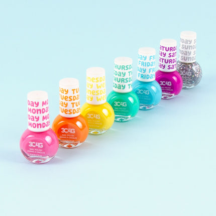 Make It Real Rainbow Days Of The Week Nail Polish, 7 Pcs
