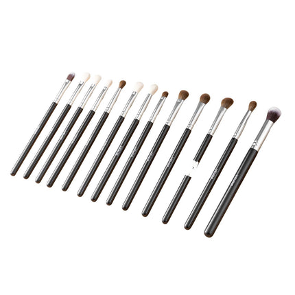 Makeup Brush Set, 34-Piece with Case, Wood Handles