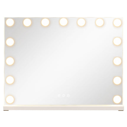 Makeup Mirror with 3 Light Colors, Adjustable Brightness