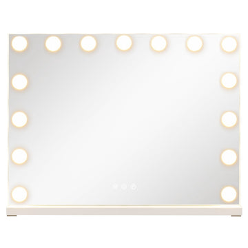 Makeup Mirror with 3 Light Colors, Adjustable Brightness