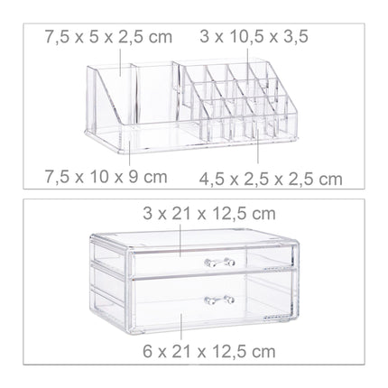 Makeup Organiser with 2 Drawers