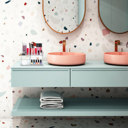 Makeup Storage Box with Drawers, 14 Compartments