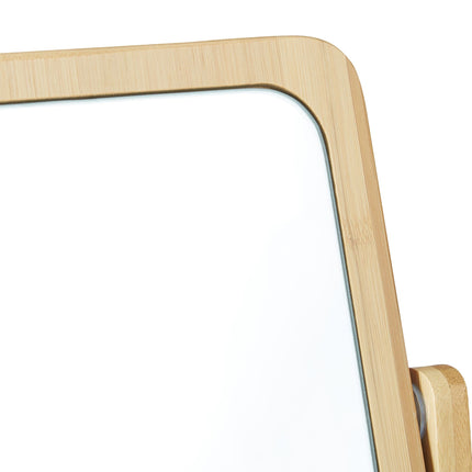 Makeup mirror bamboo