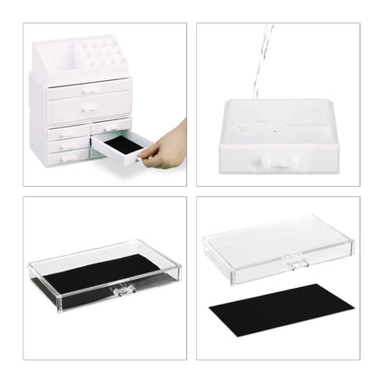 Make-up stand with eight drawers