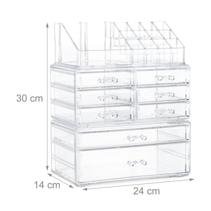 Make-up stand with eight drawers