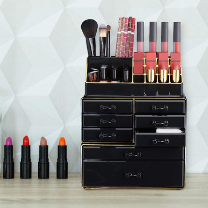 Make-up stand with eight drawers