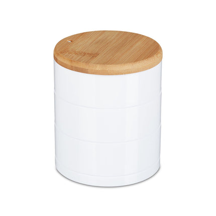 Makeup storage with 3 compartments