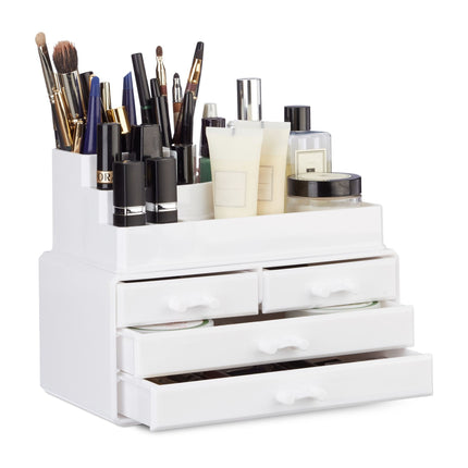 Makeup storage with 4 drawers