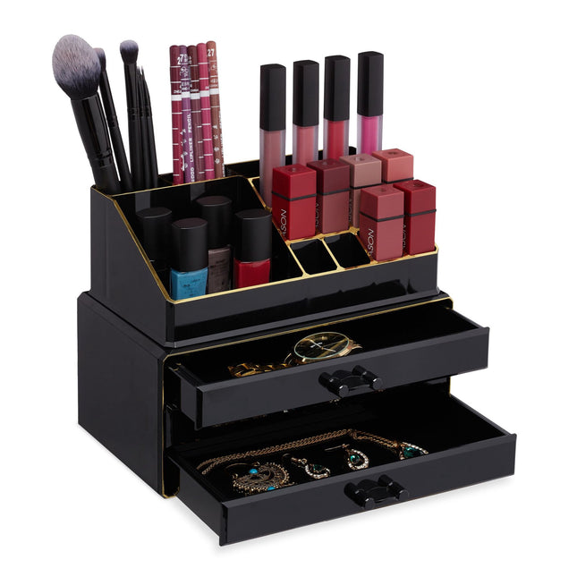 Makeup storage with 4 drawers