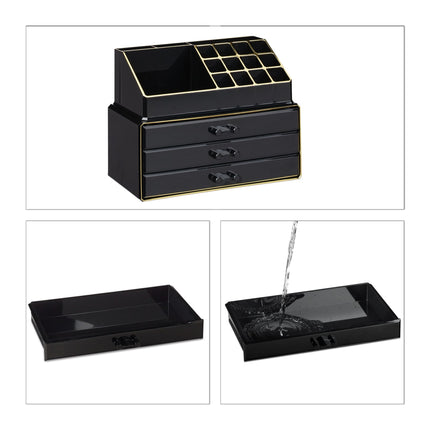 Makeup storage with 4 drawers