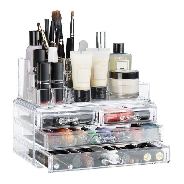 Makeup storage with 4 drawers