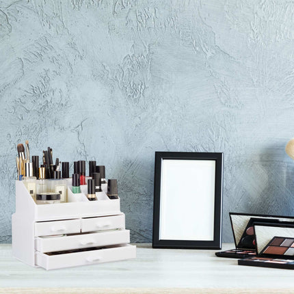 Makeup storage with 4 drawers