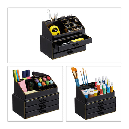 Makeup storage with 4 drawers