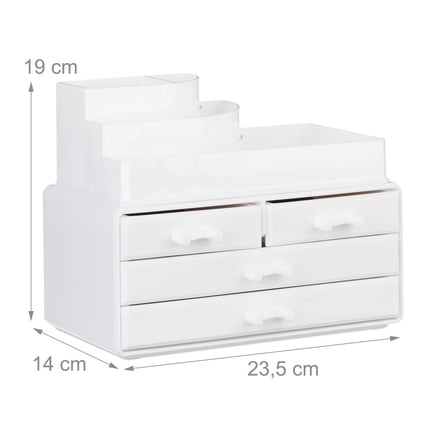 Makeup storage with 4 drawers