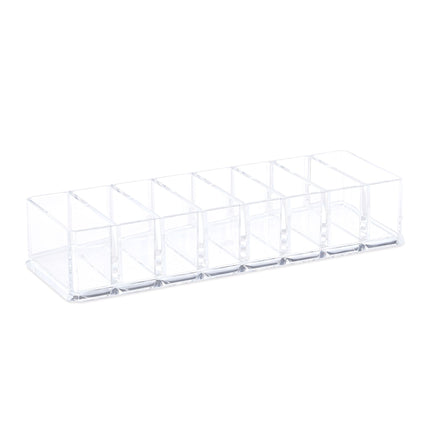 Makeup storage with 8 compartments