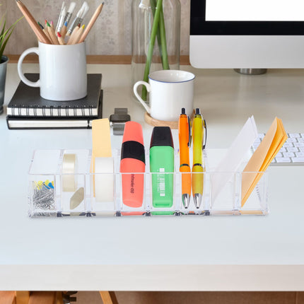 Makeup storage with 8 compartments
