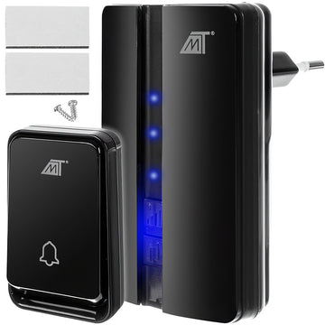 Malatec 23371 black wireless doorbell