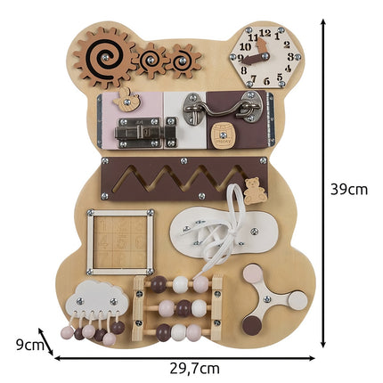 Manipulation board - Kruzzel 22584 teddy bear