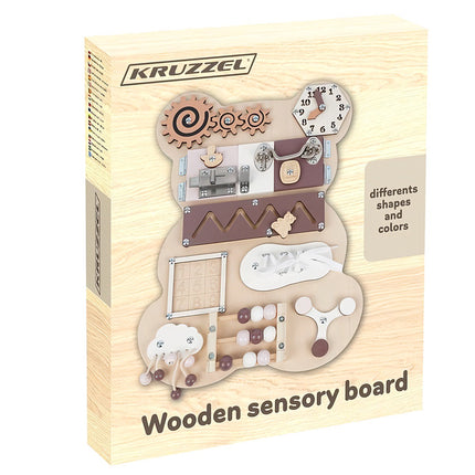 Manipulation board - Kruzzel 22584 teddy bear