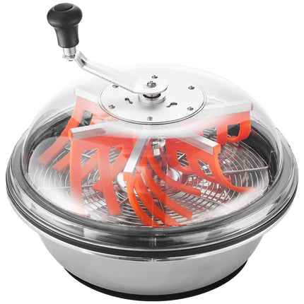 Manual Bud Bowl Trimmer 16 in, Stainless Blades, Clear Lid