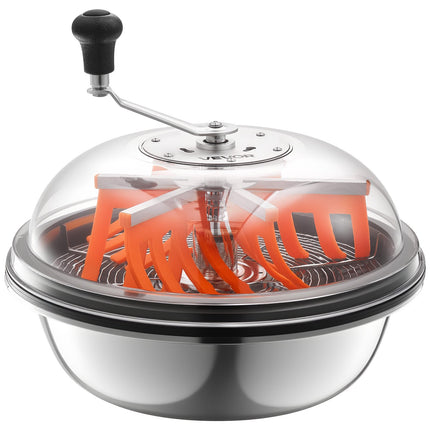 Manual Bud Bowl Trimmer 19 In, Stainless Blades, Clear Lid