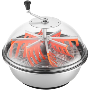 Manual Bud Bowl Trimmer 24 Inch, Stainless Blades, Clear Lid