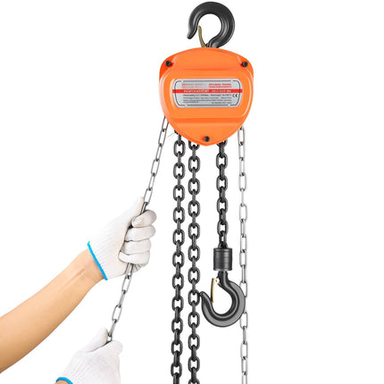 Manual Chain Hoist, 1/2 Ton, 3 m Lift, G80 Chain