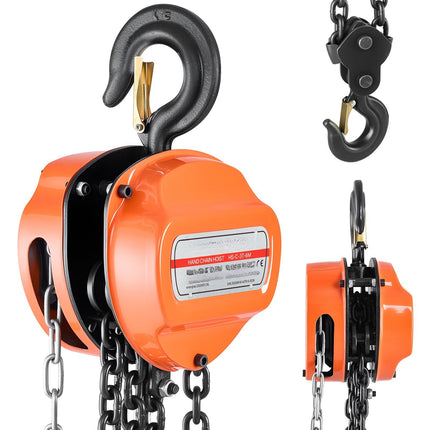 Manual Chain Hoist 3 Ton, 6 m Lift, G80 Chain