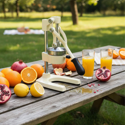 Manual Citrus Press, Cast-Iron, Stainless Steel Sieve