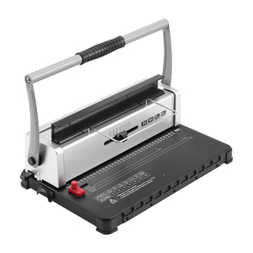Manual Coil Spiral Binding Machine, 34-Hole, 120 Sheets