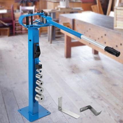Manual Floor Pipe Bender, 7 Dies 1–3 In, 44 In Handle