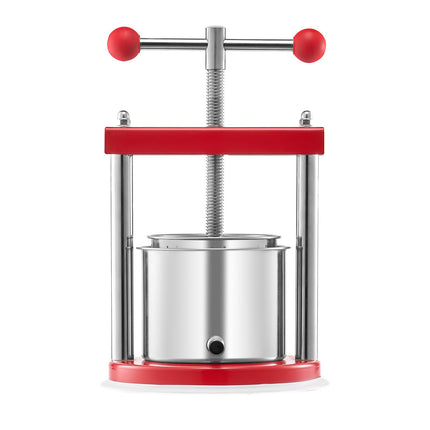 Manual Fruit Wine Press 1.65L, Stainless Steel, T-Handle