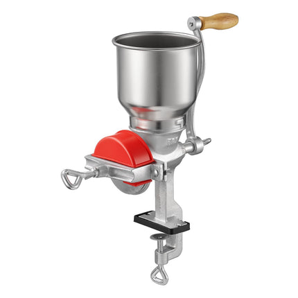 Manual Grain Mill, Cast Iron Hand Crank, Table Clamp