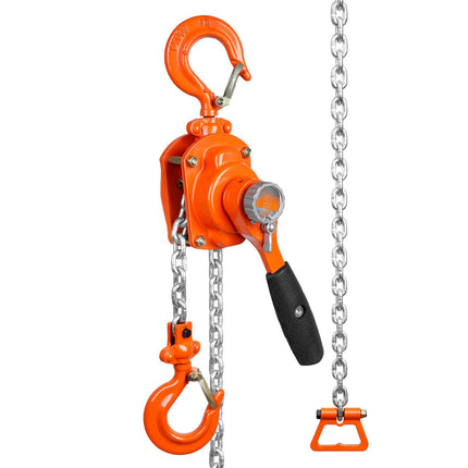 Manual Lever Chain Hoist 0.5 Ton, 1.5 m Lift, G80 Chain