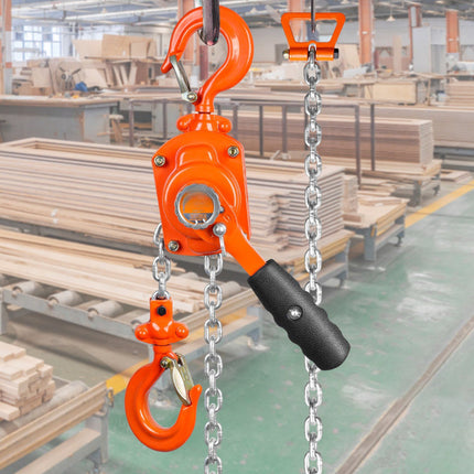 Manual Lever Chain Hoist 0.5 Ton, 1.5 m Lift, G80 Chain