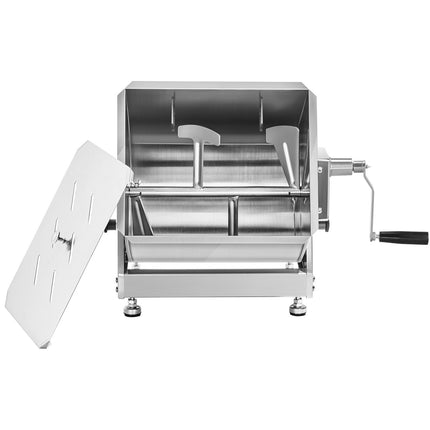 Manual Meat Mixer, 10L Stainless Steel Tilting Tank