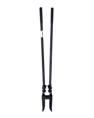 Manual Post Hole Digger, 57.5-Inch, Fiberglass Handle, Steel Blade