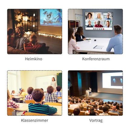 Manual Projector Screen, 100 Inch, 4:3/16:9, Home Theater