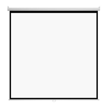 Manual Projector Screen 120 Inch 1:1 Wall-Mount Pull-Down 4K