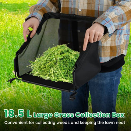 Manual Reel Lawn Mower, 30cm Cut, 18.5L Catcher