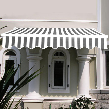 Manual Retractable Balcony Awning 300 x 250 cm, PU-Coated