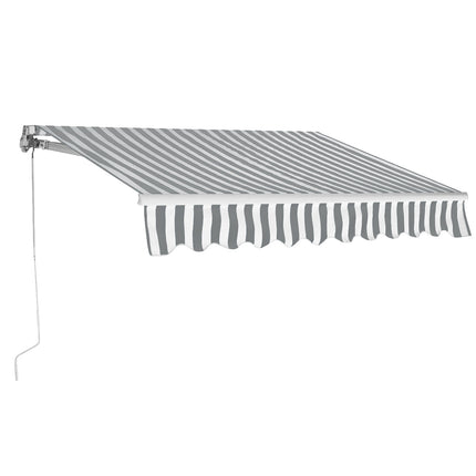 Manual Retractable Balcony Awning 300 x 250 cm, PU-Coated