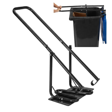 Manual Steel Waste Compactor for Bins, Black