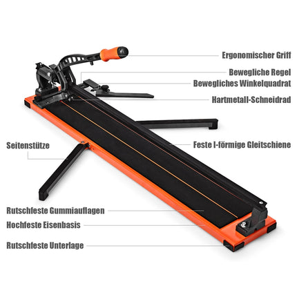 Manual Tile Cutter, 110x25x18 cm, Cuts Up to 14 mm