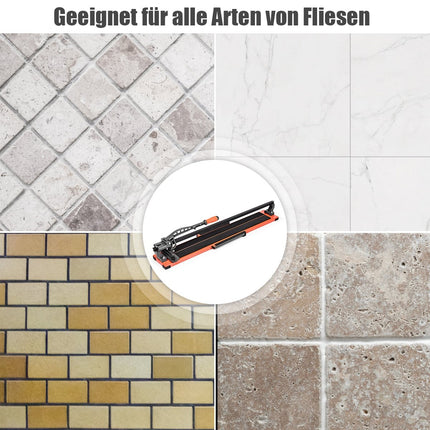 Manual Tile Cutter, 110x25x18 cm, Cuts Up to 14 mm