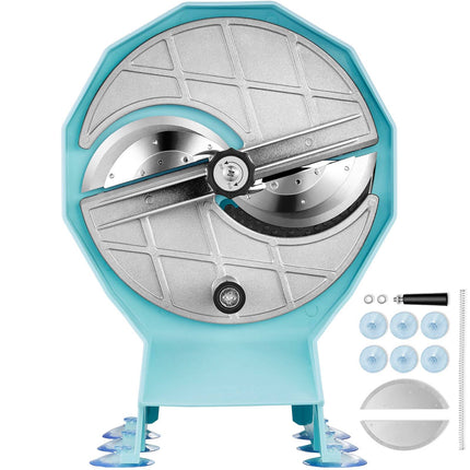 Manual Vegetable Slicer, 0-12mm, Dual Chute, Stainless Blade